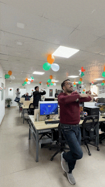 Team Wellness Activity at Zimo Technologies Zimo Technologies team wellness activity in office workspace
